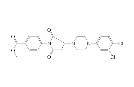 methyl 4-{3-[4-(3,4-dichlorophenyl)-1-piperazinyl]-2,5-dioxo-1-pyrrolidinyl}benzoate