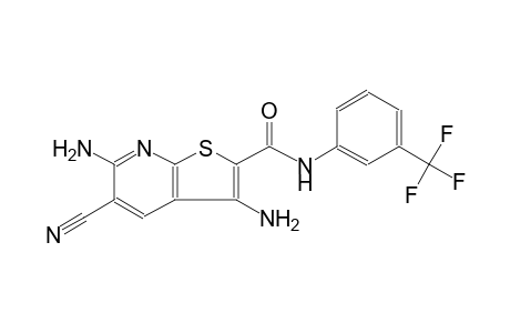 thieno[2,3-b]pyridine-2-carboxamide, 3,6-diamino-5-cyano-N-[3-(trifluoromethyl)phenyl]-