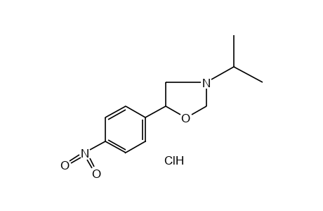 3-ISOPROPYL-5-(p-NITROPHENYL)OXAZOLIDINE, HYDROCHLORIDE