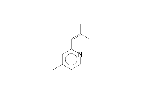 Pyridine, 4-methyl-2-(2-methyl-1-propenyl)-