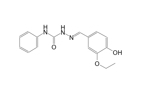 3-Ethoxy-4-hydroxybenzaldehyde N-phenylsemicarbazone