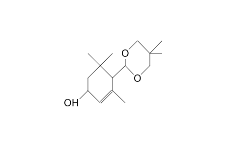 4-(5,5-Dimethyl-1,3-dioxan-2-yl)-3,5,5-trimethyl-2-cyclohexen-1-ol