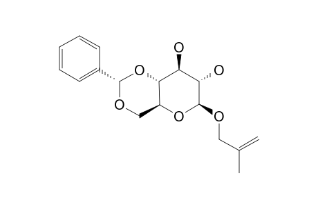 2-METHYL-2-PROPENYL-4,6-O-(R)-BENZYLIDENE-BETA-D-GLUCOPYRANOSIDE
