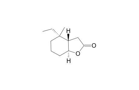 (3aS*,4S*,7aS*)-4,7a-Dimethyl-4-ethylhexahydrobenzofuran-2(3H)-one