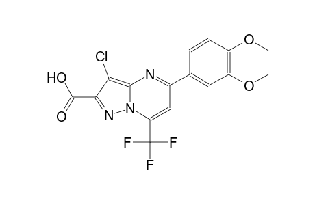 3-chloro-5-(3,4-dimethoxyphenyl)-7-(trifluoromethyl)pyrazolo[1,5-a]pyrimidine-2-carboxylic acid