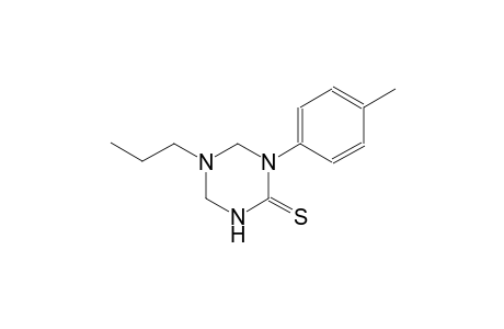 1-(4-methylphenyl)-5-propyltetrahydro-1,3,5-triazine-2(1H)-thione