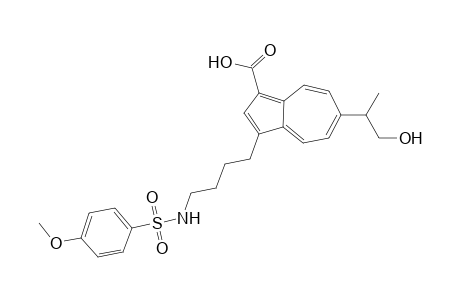 6-(1-hydroxypropan-2-yl)-3-(4-(4-methoxyphenylsulfonamido)butyl)azulene-1-carboxylic acid