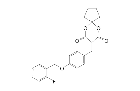 8-[4-(2-fluorobenzyl)oxybenzylidene]-6,10-dioxaspiro[4.5]decane-7,9-quinone