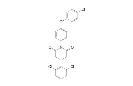 N-[p-(p-chlorophenoxy)phenyl]-3-(2,6-dichlorophenyl)glutarimide