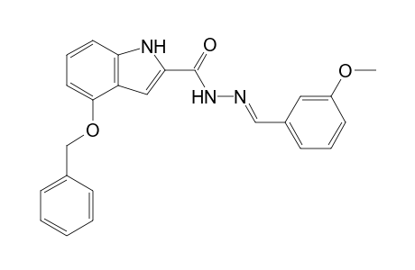 4-Benzoxy-N-[(E)-m-anisylideneamino]-1H-indole-2-carboxamide