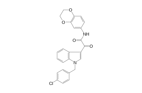 1H-Indole-3-acetamide, 1-[(4-chlorophenyl)methyl]-N-(2,3-dihydro-1,4-benzodioxin-6-yl)-.alpha.-oxo-