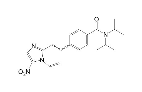 N,N-diisopropyl-p-[2-(5-nitro-1-vinylimidazol-2-yl)vinyl]benzamide
