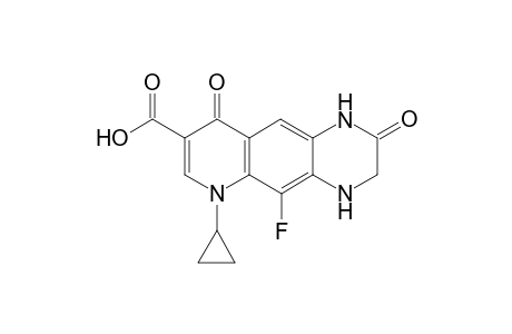 6-Cyclopropyl-5-fluoro-2,9-dioxo-1,2,3,4,6,9-hexahydro-pyrido[2,3-g]quinoxaline-8-carboxylic acid