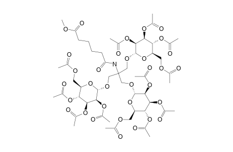 N-[TRIS-(2,3,4,6-TETRA-O-ACETYL-ALPHA-D-MANNOPYRANOSYL-OXYMETHYL)]-METHYL-(5-METHOXYCARBONYL)-PENTANOAMIDE