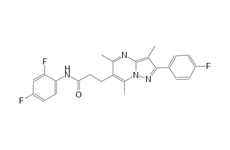 pyrazolo[1,5-a]pyrimidine-6-propanamide, N-(2,4-difluorophenyl)-2-(4-fluorophenyl)-3,5,7-trimethyl-