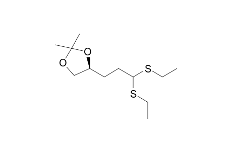 2,3-O-dieoxy-4,5-O-isopropylidene-D-glyceropentose diethyldithioacetal