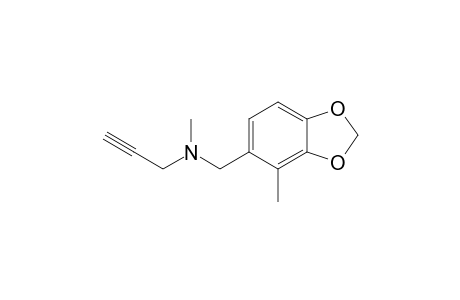methyl-[(4-methyl-1,3-benzodioxol-5-yl)methyl]-propargyl-amine