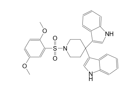1H-indole, 3-[1-[(2,5-dimethoxyphenyl)sulfonyl]-4-(1H-indol-3-yl)-4-piperidinyl]-