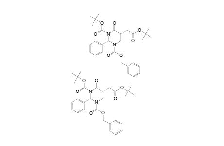 (2S,5R)-1-BENZYL-3-TERT.-BUTYL-5-(2-TERT.-BUTOXY-2-OXOETHYL)-4-OXO-2-PHENYL-DIHYDROPYRIMIDINE-1,3(2H,4H)-DICARBOXYLATE