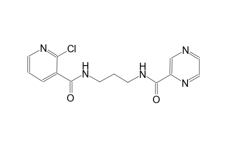 2-pyrazinecarboxamide, N-[3-[[(2-chloro-3-pyridinyl)carbonyl]amino]propyl]-