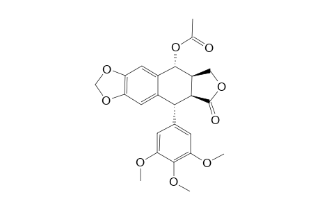 (7R,8S,7'R,8'R)-(+)-7'-Acetylpicropodophyllin