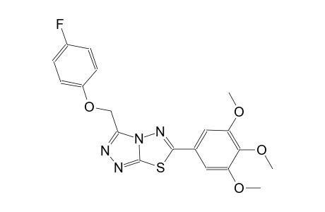 3-[(4-fluorophenoxy)methyl]-6-(3,4,5-trimethoxyphenyl)[1,2,4]triazolo[3,4-b][1,3,4]thiadiazole