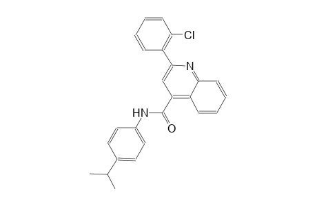 2-(2-chlorophenyl)-N-(4-isopropylphenyl)-4-quinolinecarboxamide