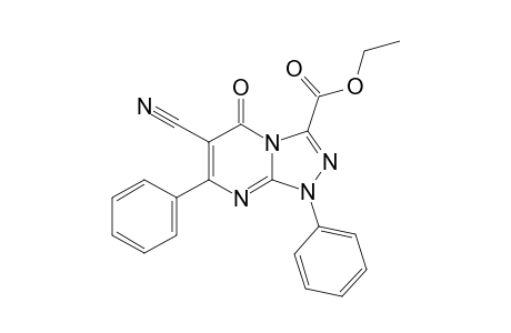Ethyl-6-cyano-1,7-diphenyl-[1,2,4]triazolo[4,3-a]-pyrimidin-5(1H)-one-3-carboxylate