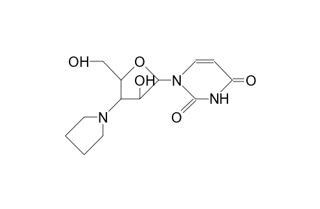 1-(3'-Deoxy-3'-pyrrolidinyl-B-D-arabino-furanosyl)-uracil