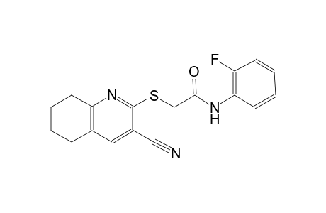 acetamide, 2-[(3-cyano-5,6,7,8-tetrahydro-2-quinolinyl)thio]-N-(2-fluorophenyl)-
