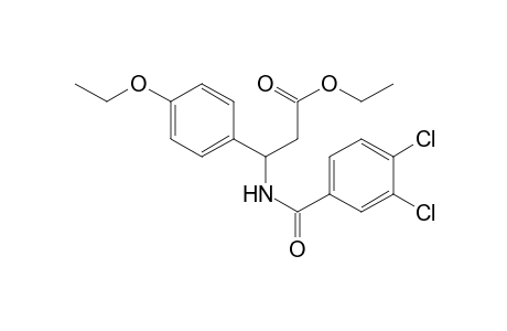 3-[(3,4-dichlorobenzoyl)amino]-3-p-phenetyl-propionic acid ethyl ester