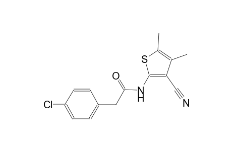 2-(4-chlorophenyl)-N-(3-cyano-4,5-dimethyl-2-thienyl)acetamide