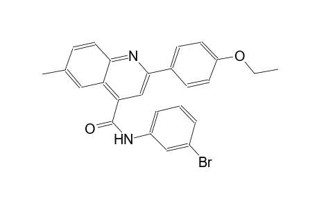 N-(3-bromophenyl)-2-(4-ethoxyphenyl)-6-methyl-4-quinolinecarboxamide