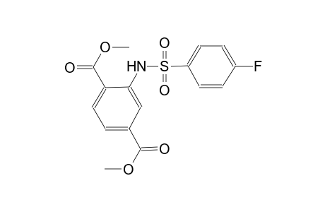 dimethyl 2-{[(4-fluorophenyl)sulfonyl]amino}terephthalate