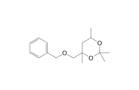 4-(Benzyloxymethyl)-2,2,4,6-tetramethyl-1,3-dioxane