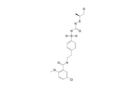 (+)-1-[[4-[2-(5-CHLORO-2-METHOXYBENZAMIDO)-ETHYL]-PHENYL]-SULFONYL]-3-(2-HYDROXY-1S-METHYLETHYL)-UREA