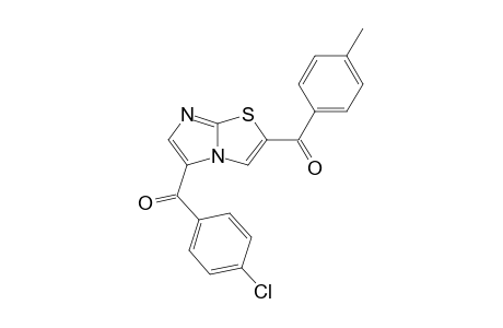 (4-chlorophenyl)-(2-p-toluoylimidazo[2,1-b]thiazol-5-yl)methanone