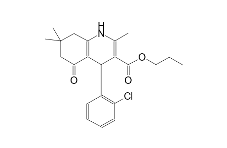 propyl 4-(2-chlorophenyl)-2,7,7-trimethyl-5-oxo-1,4,5,6,7,8-hexahydro-3-quinolinecarboxylate