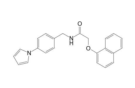 2-(naphthalen-1-yloxy)-N-{[4-(1H-pyrrol-1-yl)phenyl]methyl}acetamide