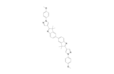 2,2'-Bis[1-(4-methoxyphenyl)-1H-pyrazol-4-yl]-3,3,3',3'-tetramethyl-3H,3'H-5,5'-biindole