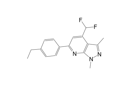 4-(difluoromethyl)-6-(4-ethylphenyl)-1,3-dimethyl-1H-pyrazolo[3,4-b]pyridine