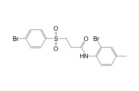 propanamide, N-(2-bromo-4-methylphenyl)-3-[(4-bromophenyl)sulfonyl]-