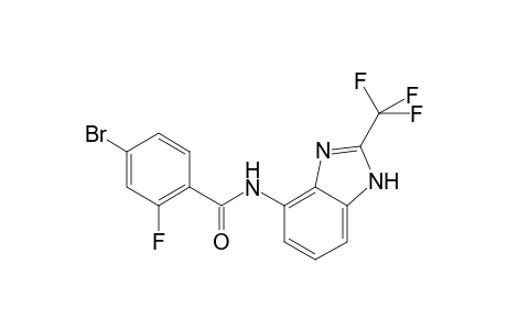 Benzamide, 4-bromo-2-fluoro-N-[2-(trifluoromethyl)-1H-1,3-benzimidazol-4-yl]-