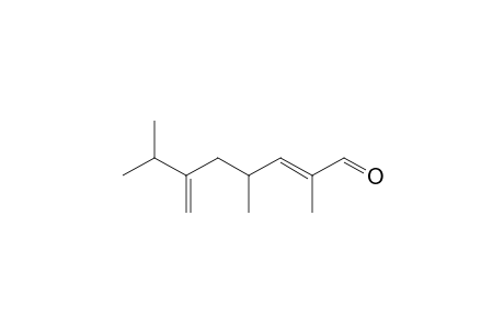 (E)-2,4,7-Trimethyl-6-methylideneoct-2-enal