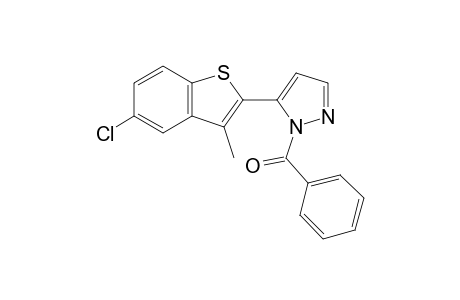 1-benzoyl-5-(5-chloro-3-methylbenzo[b]thien-2-yl)pyrazole
