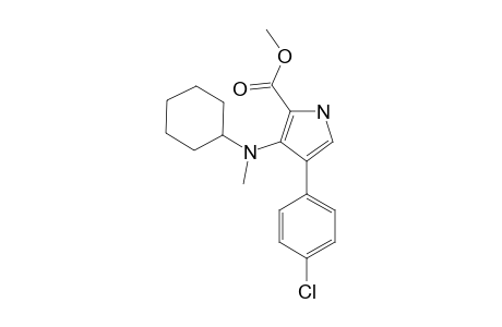 4-(4-chlorophenyl)-3-(cyclohexyl-methyl-amino)-1H-pyrrole-2-carboxylic acid methyl ester