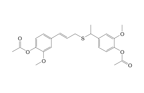 Phenol, 4-[3-[[1-[4-(acetyloxy)-3-methoxyphenyl]ethyl]thio]-1-propenyl]-2-methoxy-, acetate, (E)-