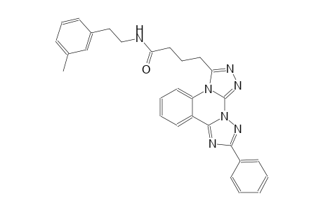 di[1,2,4]triazolo[4,3-a:1,5-c]quinazoline-3-butanamide, N-[2-(3-methylphenyl)ethyl]-10-phenyl-