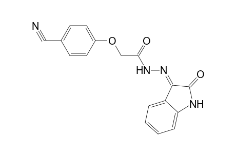(4-Cyanophenoxy)acetic acid, (2-oxo-1,2-dihydroindol-3-ylidene)hydrazide