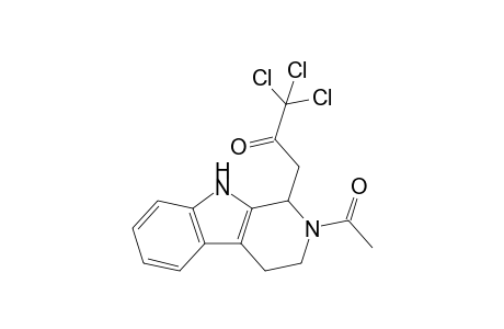 2-Acetyl-1,2,3,4-tetrahydro-1-(3',3',3'-trichloro-2'-oxopropyl)-.beta.-carboline